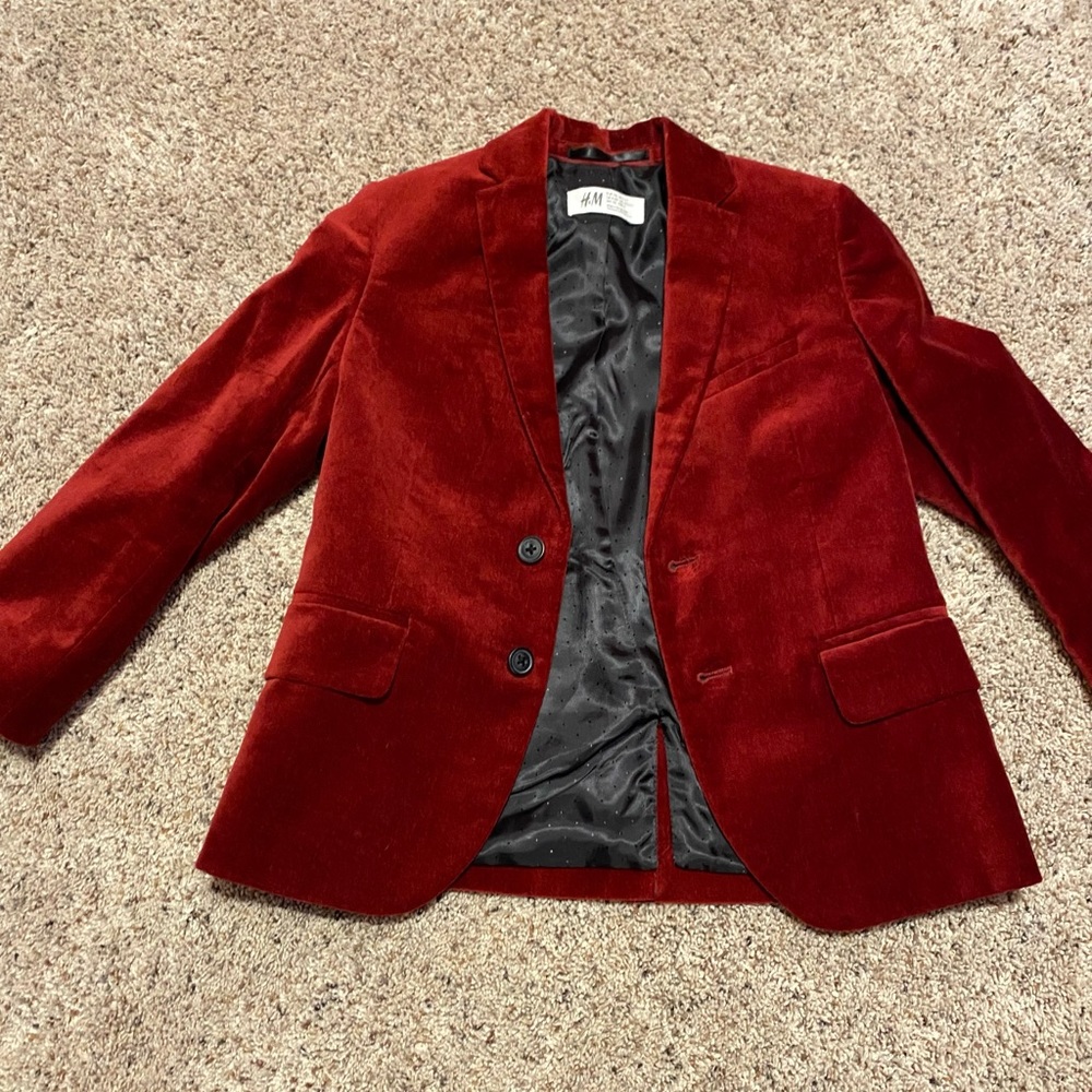 Boys velvet blazer